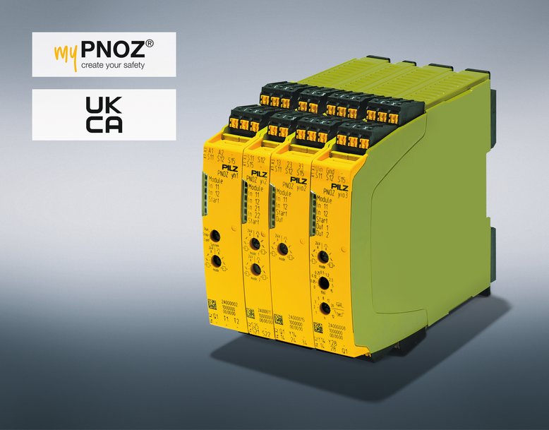 Säkerhetsbrytaren myPNOZ från Pilz erhåller TÜV-Süd-certifieringen UKCA (United Kingdom Conformity Assessment) för Storbritannien – certifierad användning i Storbritannien
